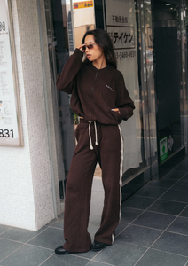 SIDE STRIPE TRACKPANT | CHOCOLATE BROWN