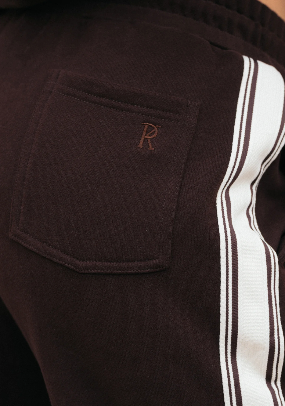 SIDE STRIPE TRACKPANT | CHOCOLATE BROWN