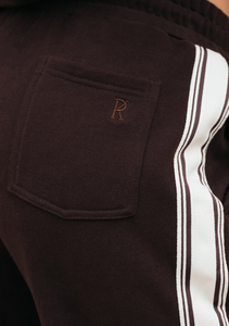 SIDE STRIPE TRACKPANT | CHOCOLATE BROWN