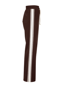 SIDE STRIPE TRACKPANT | CHOCOLATE BROWN