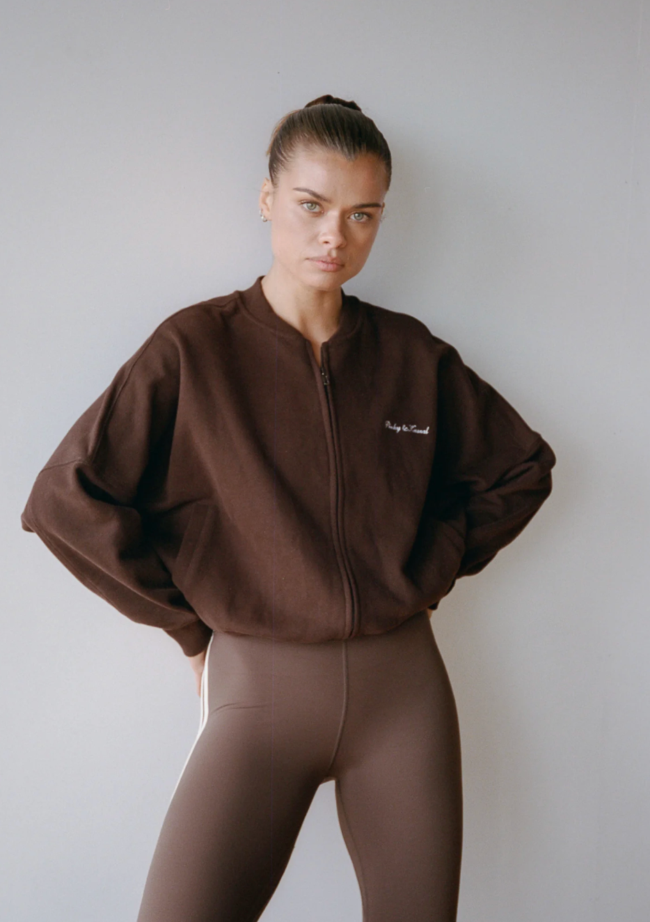 BOMBER JACKET | CHOCOLATE BROWN