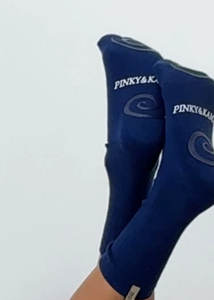 PILATES SPRIAL GRIP SOCK | DEEP OCEAN