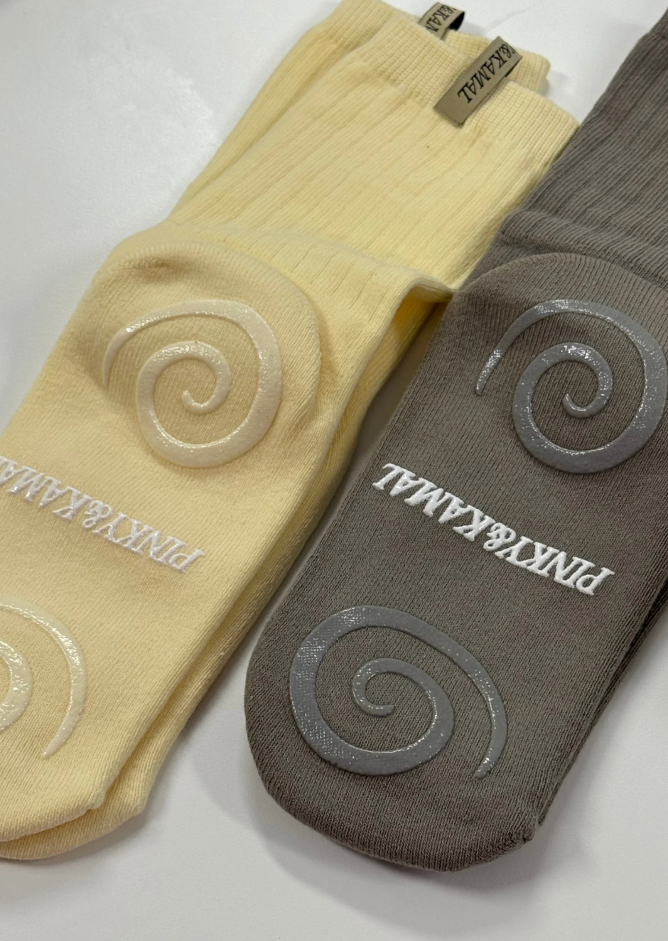 PILATES SPRIAL GRIP SOCK | LEMON CREAM