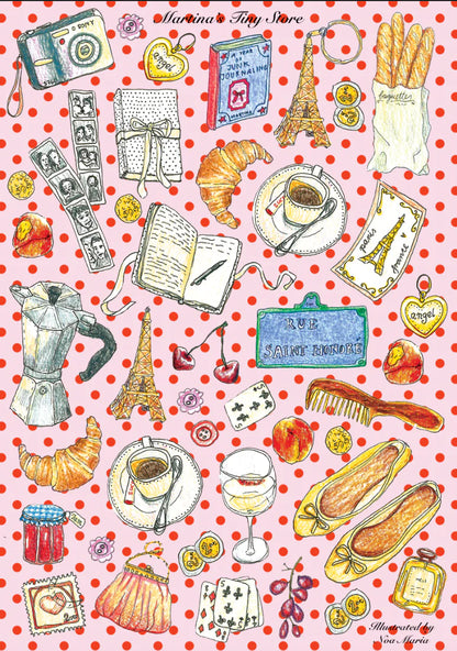 MARTINA'S TINY STORY PARIS STICKERS | ILLUSTRATED BY NOA (SPECIAL EDITION)