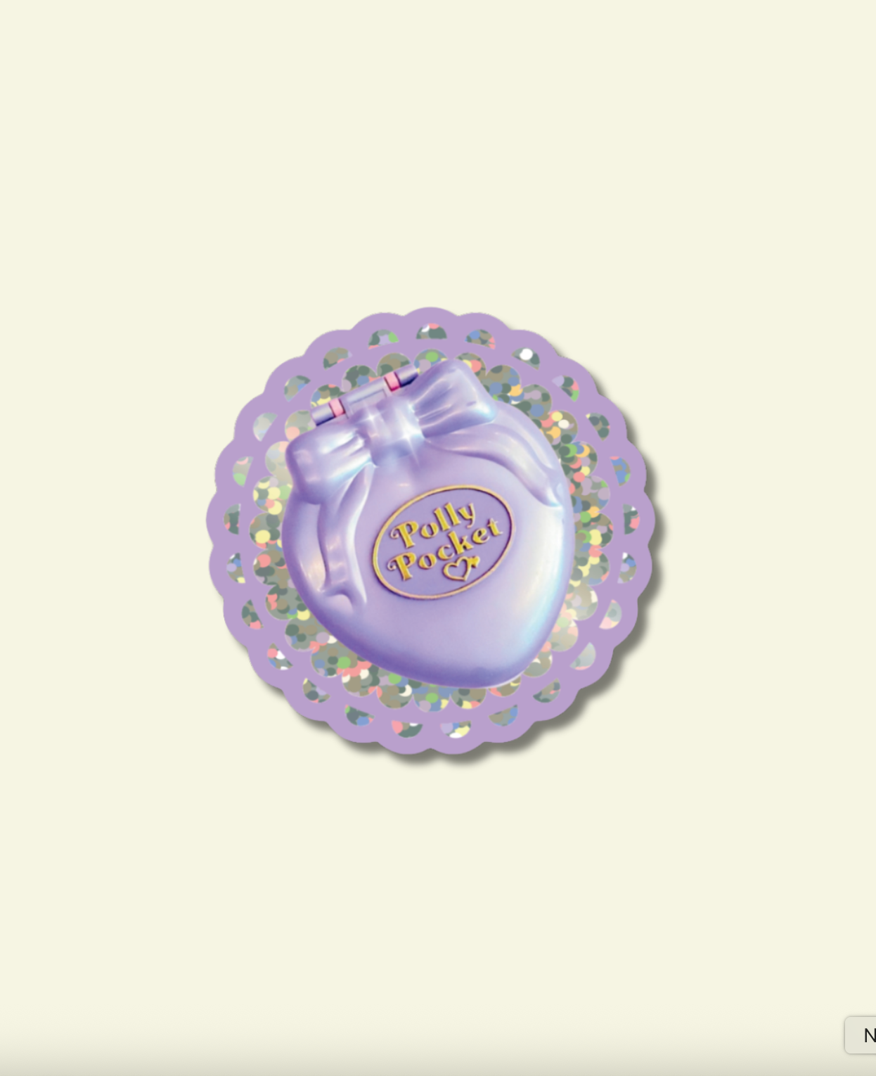 POLLY PLAY CASE GLITTER STICKER
