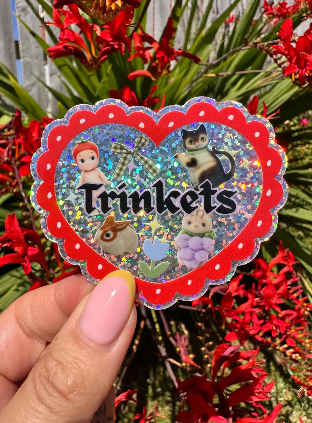 TRINKETS GLITTER STICKER