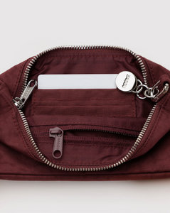 NYLON POCHETTE | MAHOGANY