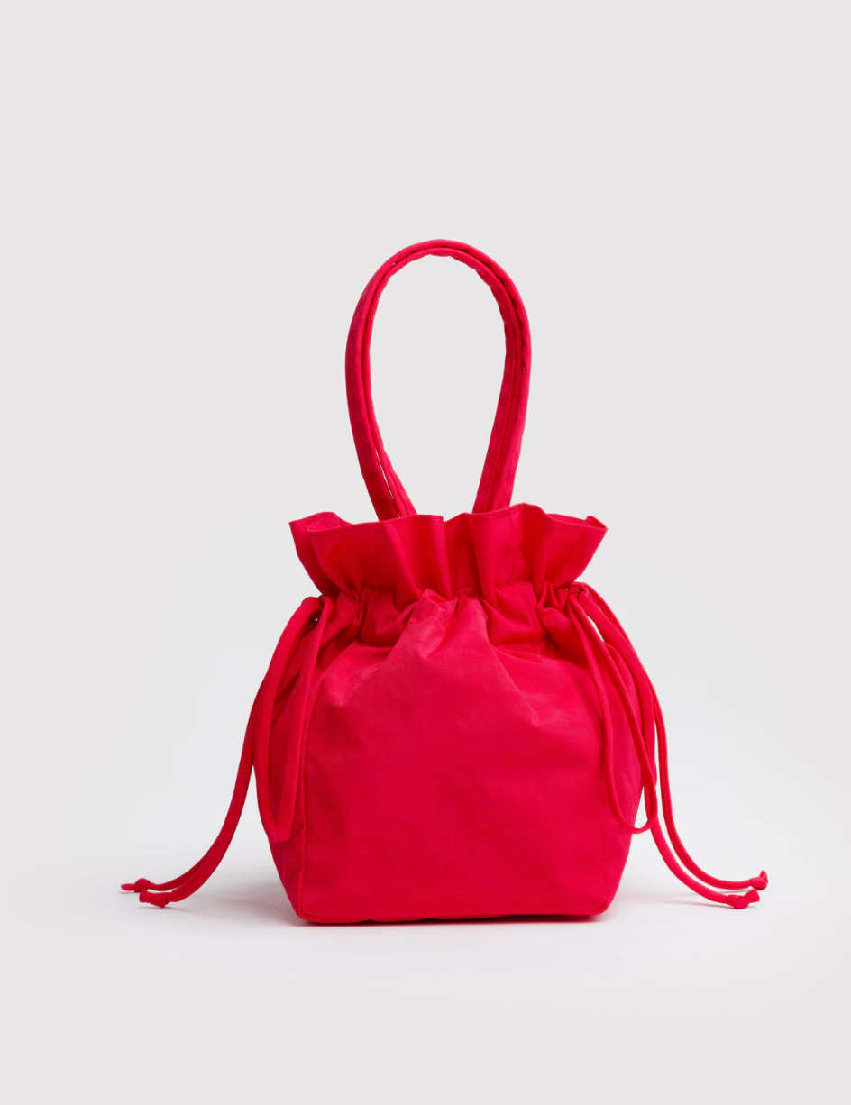 NYLON DRAWSTRING BAG | CANDY APPLE