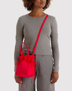 NYLON DRAWSTRING BAG | CANDY APPLE