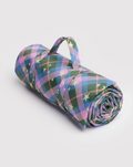 PUFFY PICNIC BLANKET |  GREEN STAR PLAID