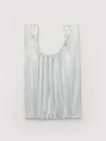 PLEATED BAGGU | CHROME METALLIC
