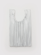 PLEATED BAGGU | CHROME METALLIC
