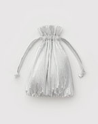 PLEATED BAGGU | CHROME METALLIC