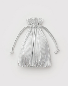 PLEATED BAGGU | CHROME METALLIC