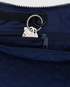 MEDIUM NYLON CRESCENT BAG | NAVY