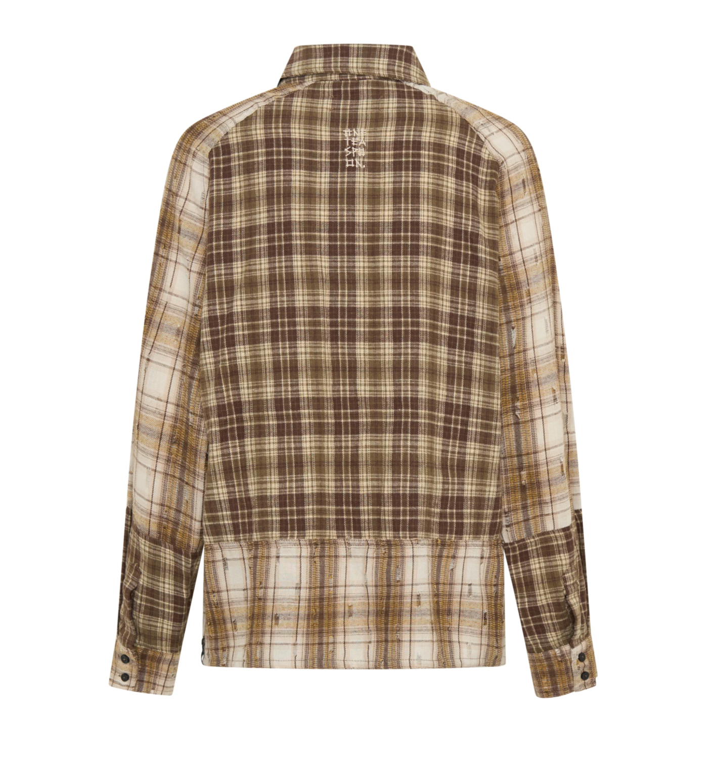RODEO RUST PATCHWORK FLANNEL SHIRT | BROWN