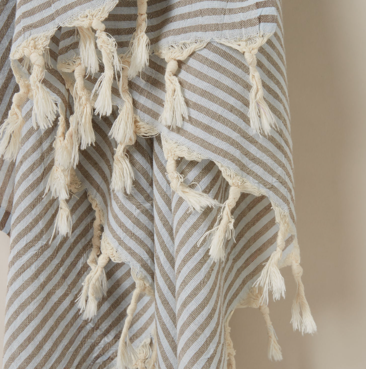 NOOSA TOWEL | COCOA / POWDER BLUE