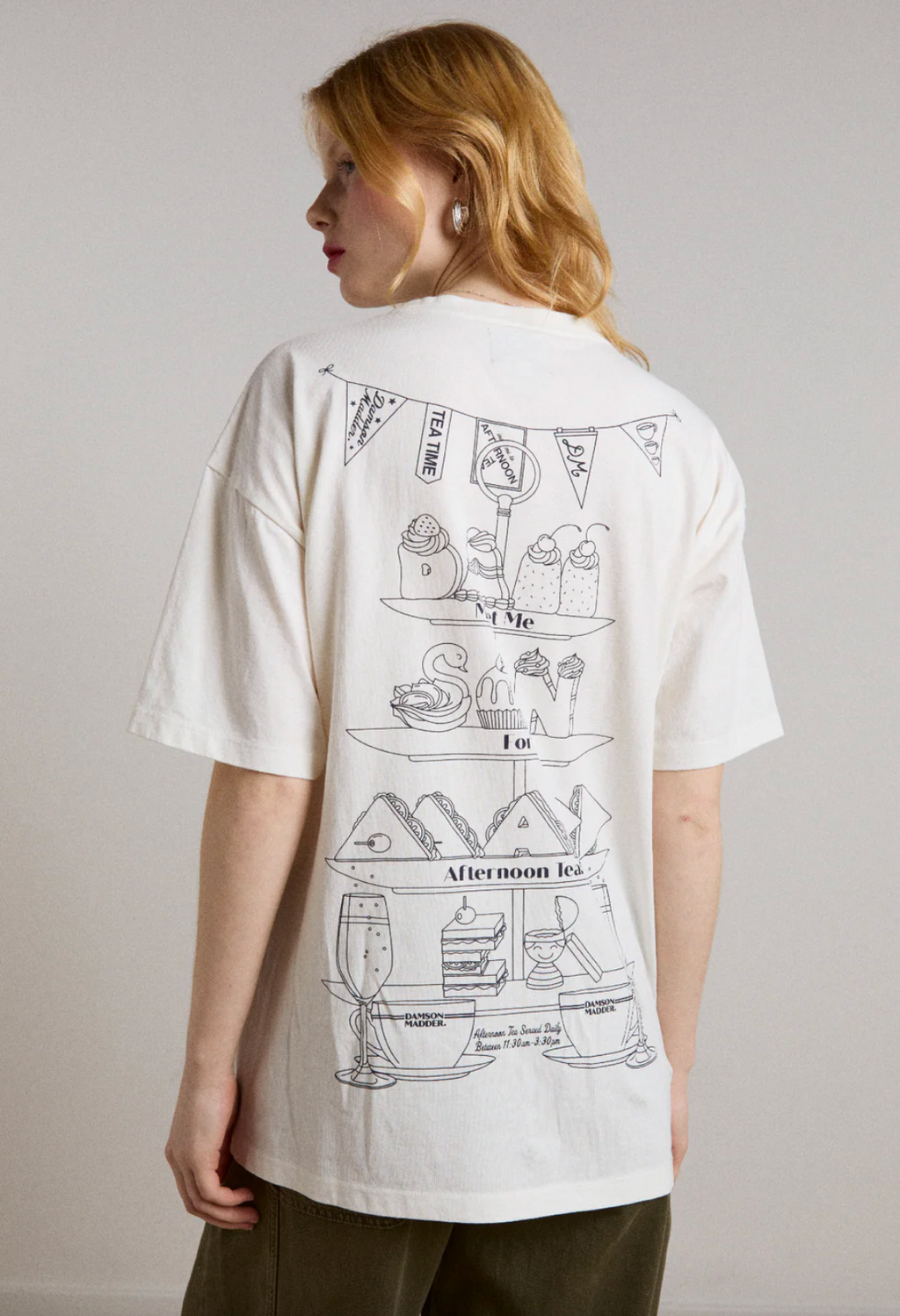 AFTERNOON TEA BOYFRIEND TEE | WHITE