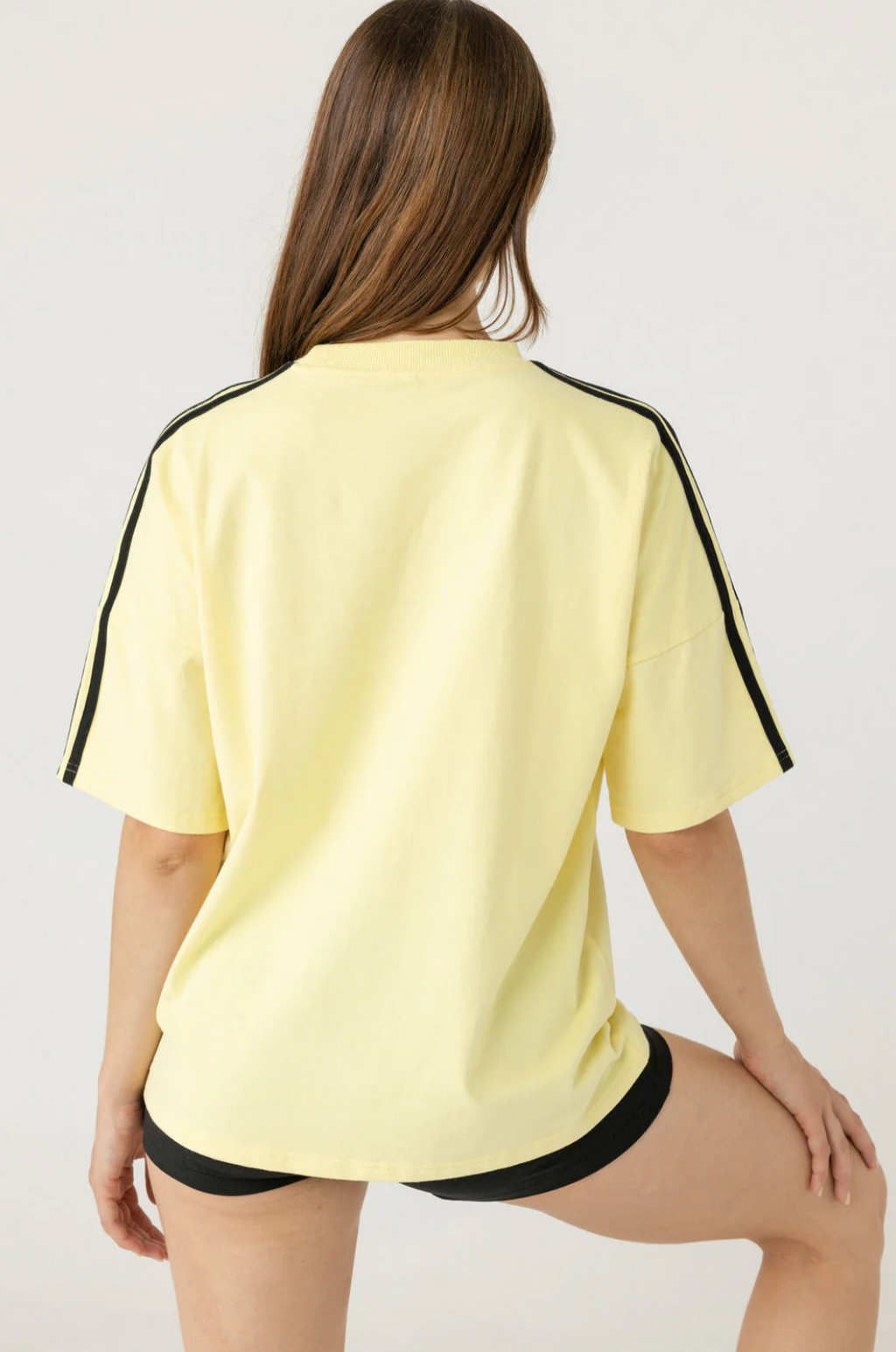 HIBISCUS T-SHIRT | BUTTER/BLACK