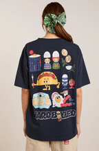 Damson Madder All-day Breakfast Tee Navy