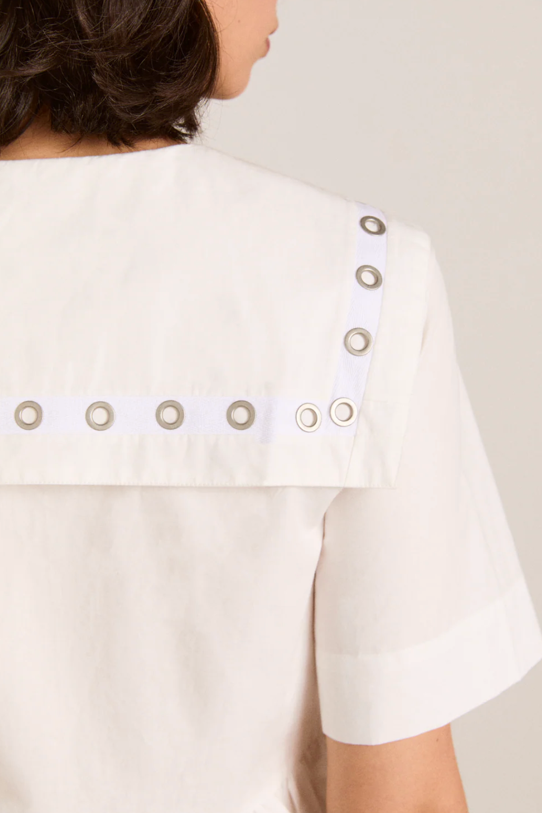 CYRUS EYELET BLOUSE | WHITE