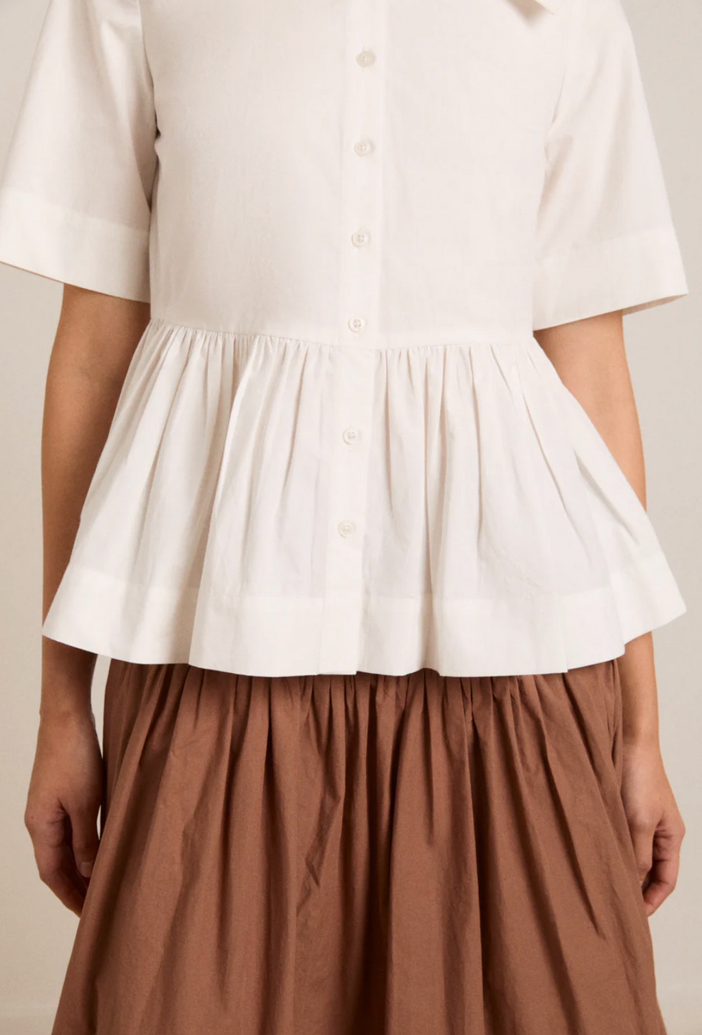 CYRUS EYELET BLOUSE | WHITE
