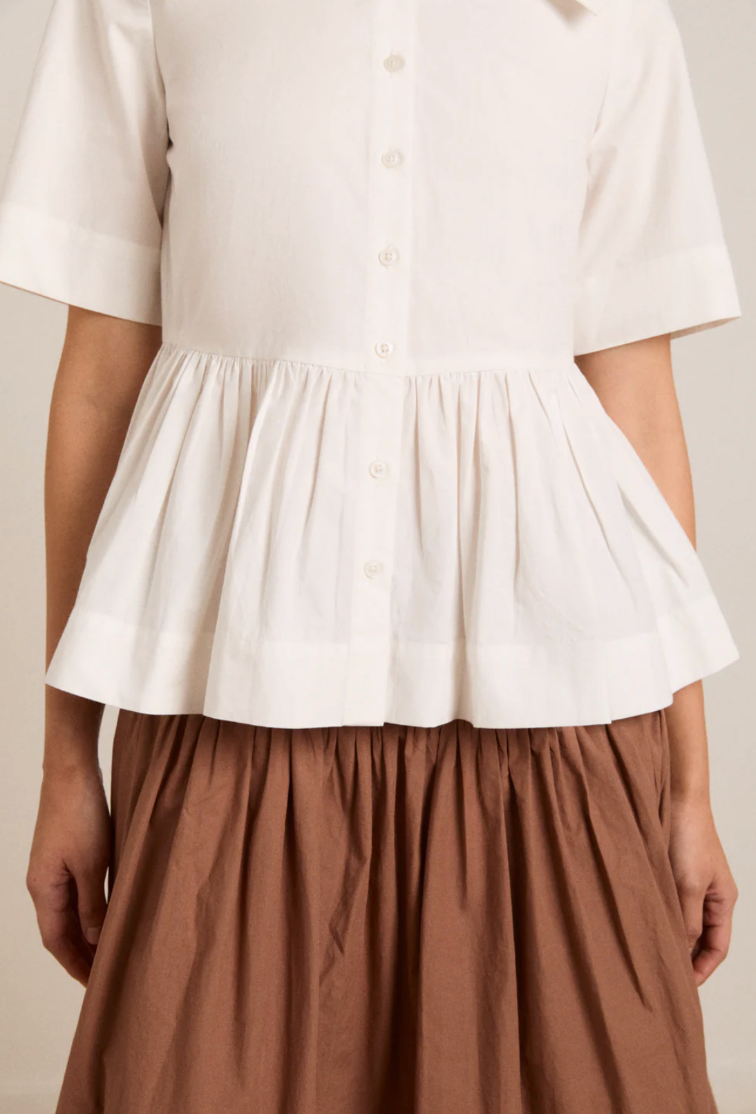 CYRUS EYELET BLOUSE | WHITE