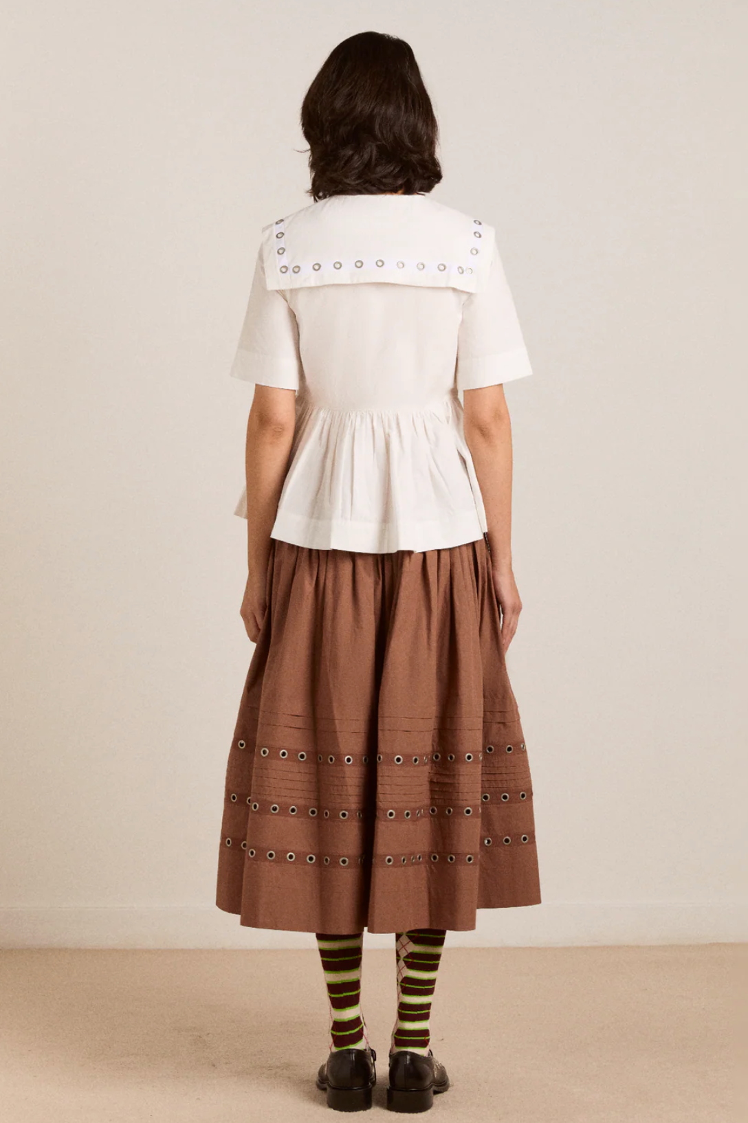 CYRUS EYELET BLOUSE | WHITE