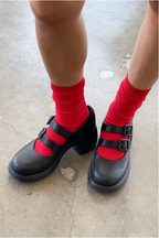 Le Bon Shoppe Crisp Step Socks Red