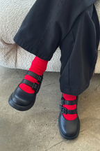 Le Bon Shoppe Crisp Step Socks Red