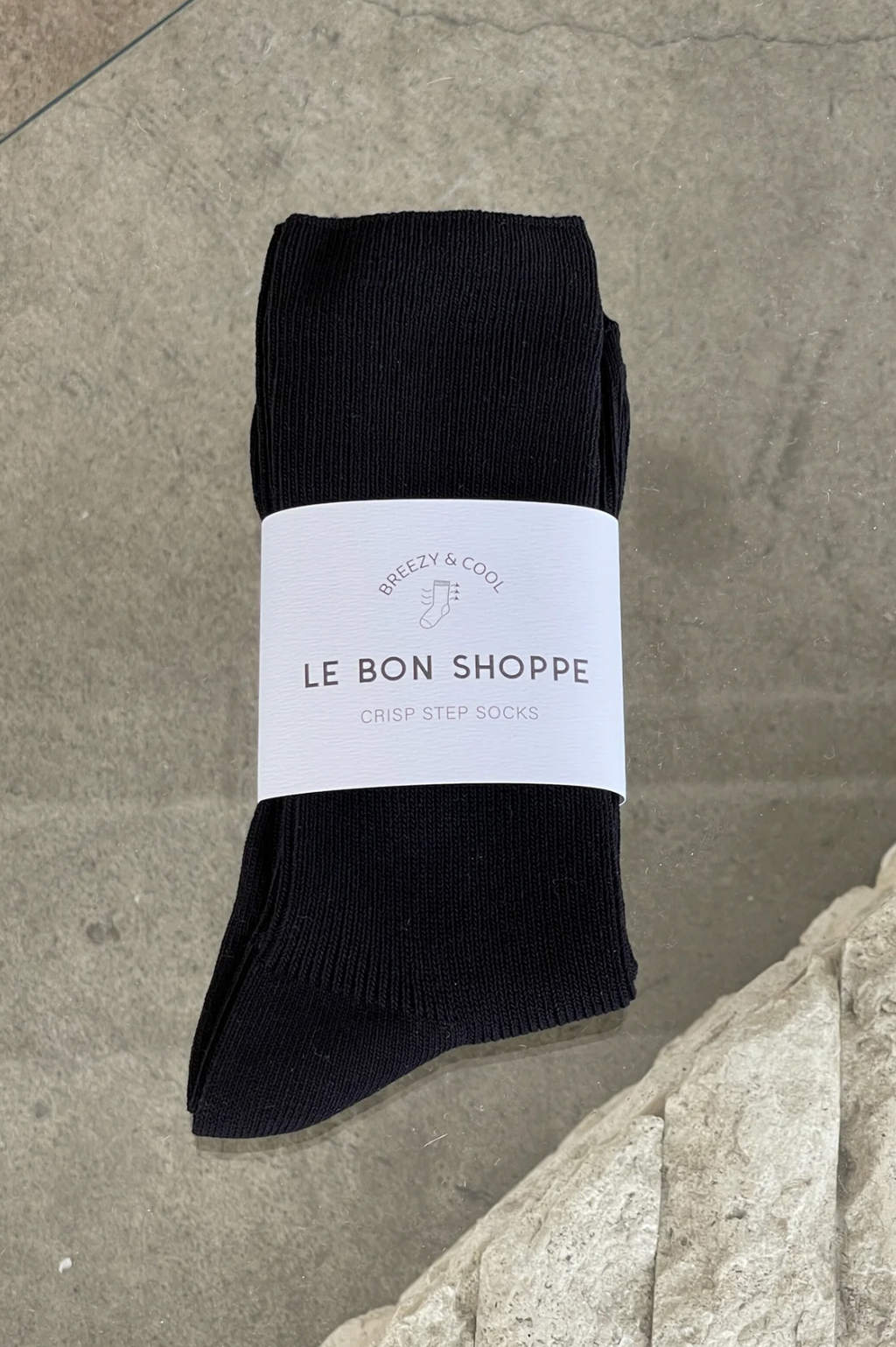 CRISP STEP SOCKS | BLACK