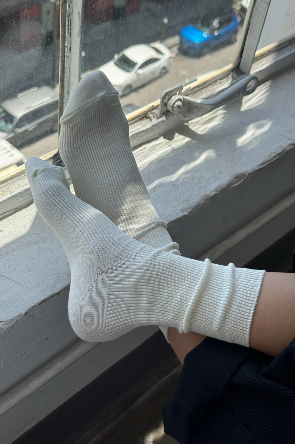 Le Bon Shoppe Crisp Step Socks White