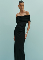 RUE MESH DRESS | BLACK
