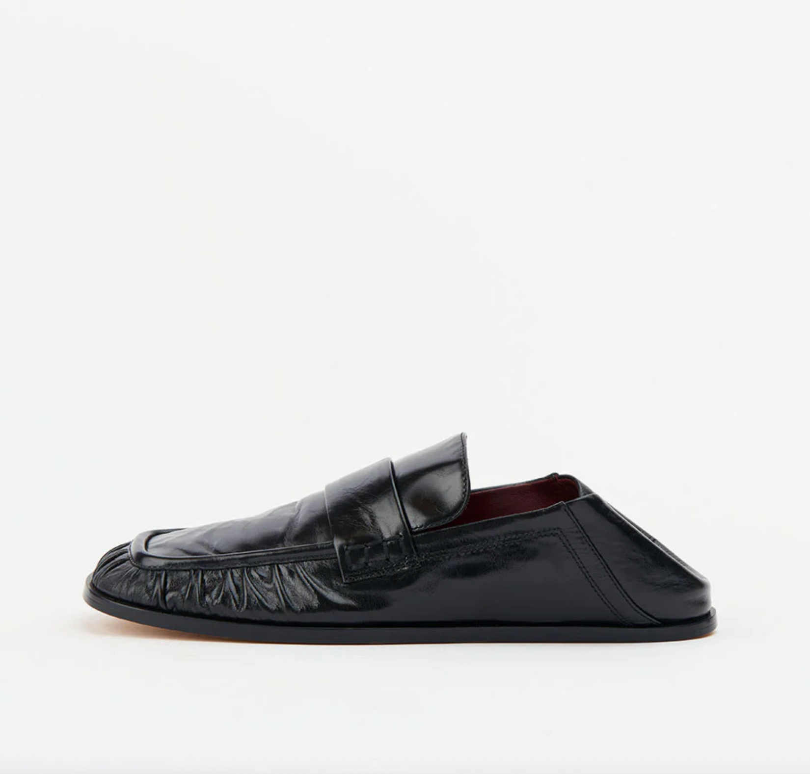 KRUZ | BLACK OILY CRINKLE LEATHER
