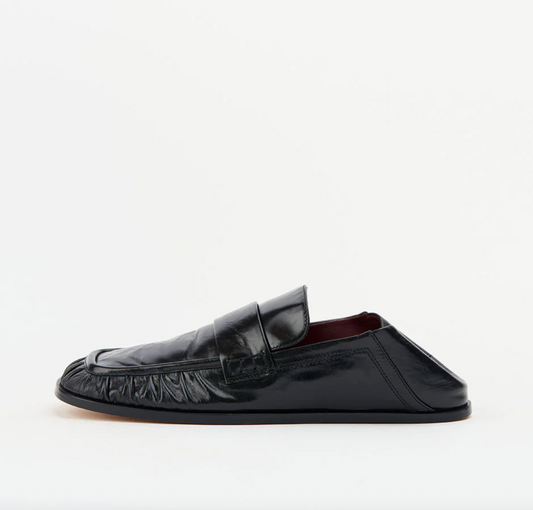 KRUZ | BLACK OILY CRINKLE LEATHER