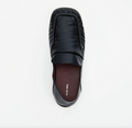 KRUZ | BLACK OILY CRINKLE LEATHER