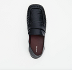 KRUZ | BLACK OILY CRINKLE LEATHER