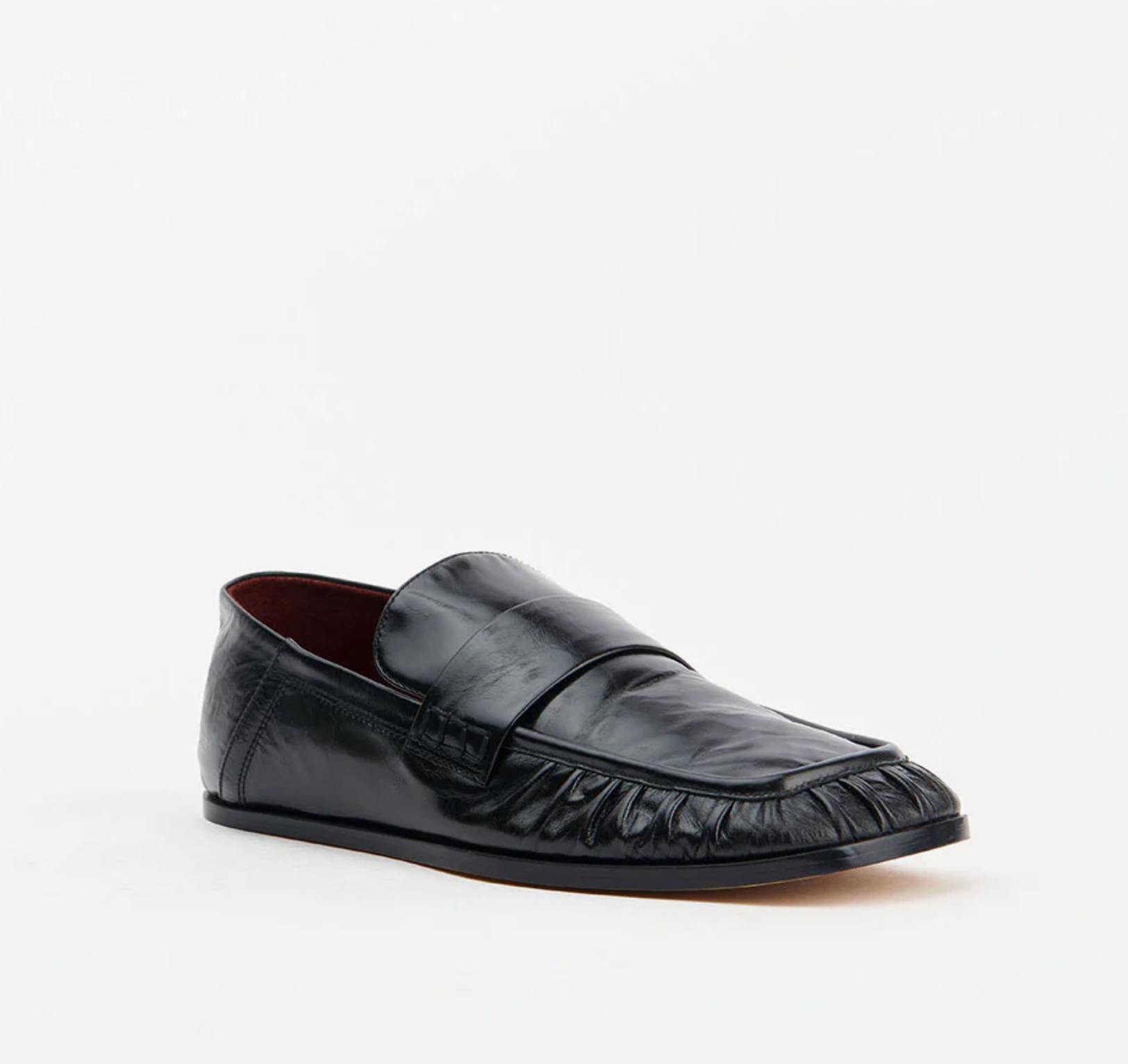 KRUZ | BLACK OILY CRINKLE LEATHER