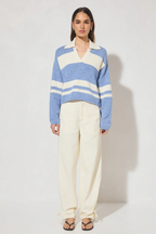 COSMO KNIT JUMPER | BLUE CREAM STRIPE