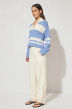 COSMO KNIT JUMPER | BLUE CREAM STRIPE