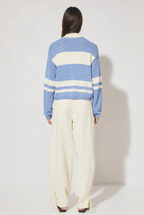 COSMO KNIT JUMPER | BLUE CREAM STRIPE