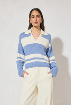 COSMO KNIT JUMPER | BLUE CREAM STRIPE