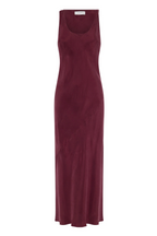 AMAYA CUPRO DRESS | MERLOT