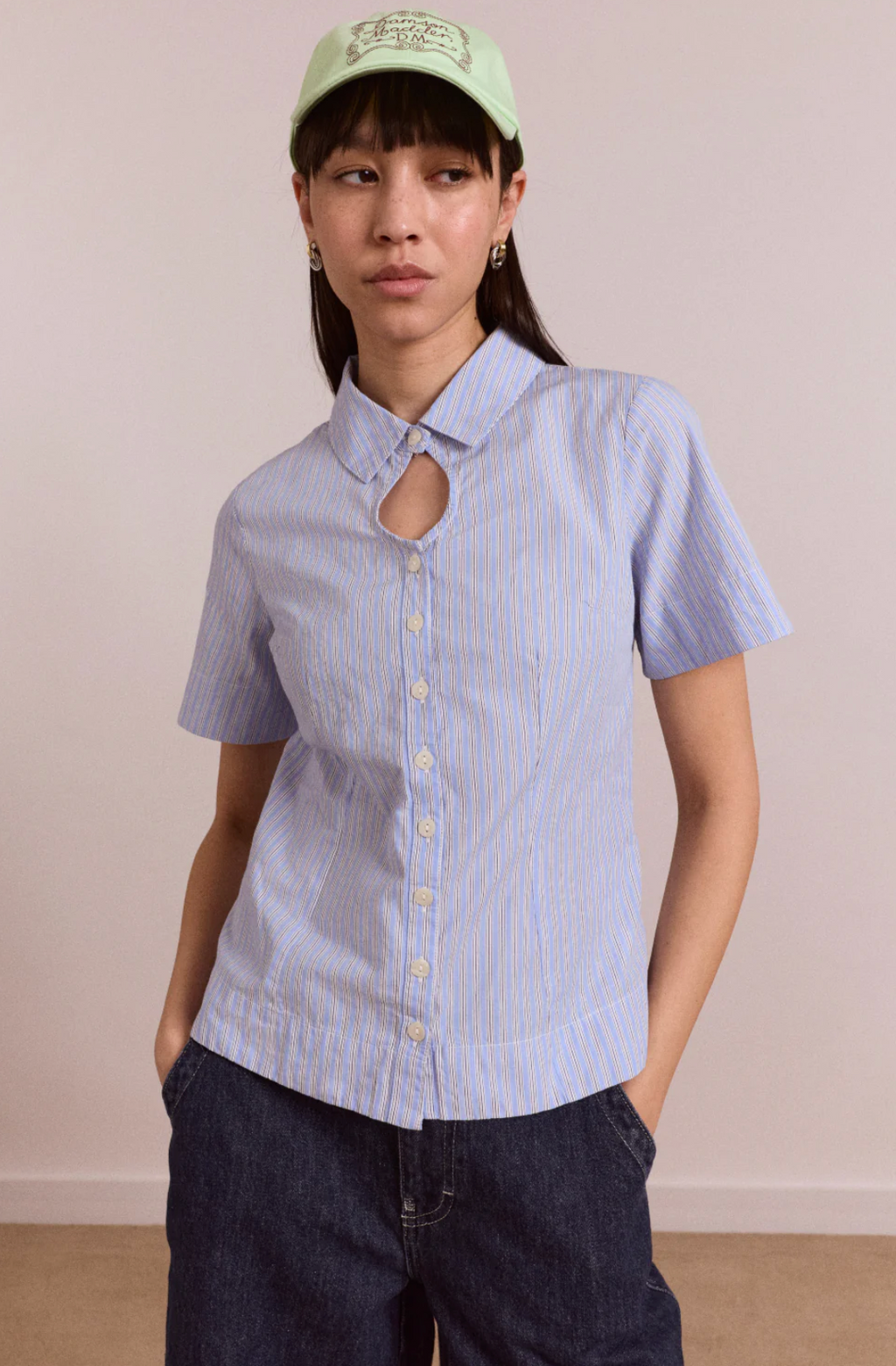EBBA SHIRT | MINI BLUE STRIPE