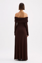 RUE MESH LS DRESS | RAISIN