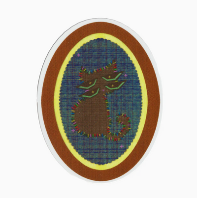 BLACK CAT STITCH! STICKER