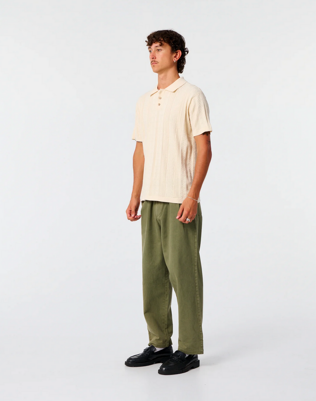 RAILS KNIT POLO | ECRU