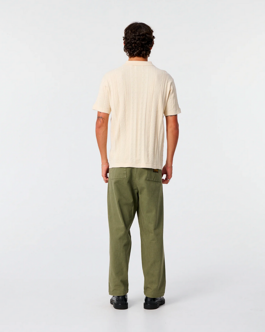 RAILS KNIT POLO | ECRU