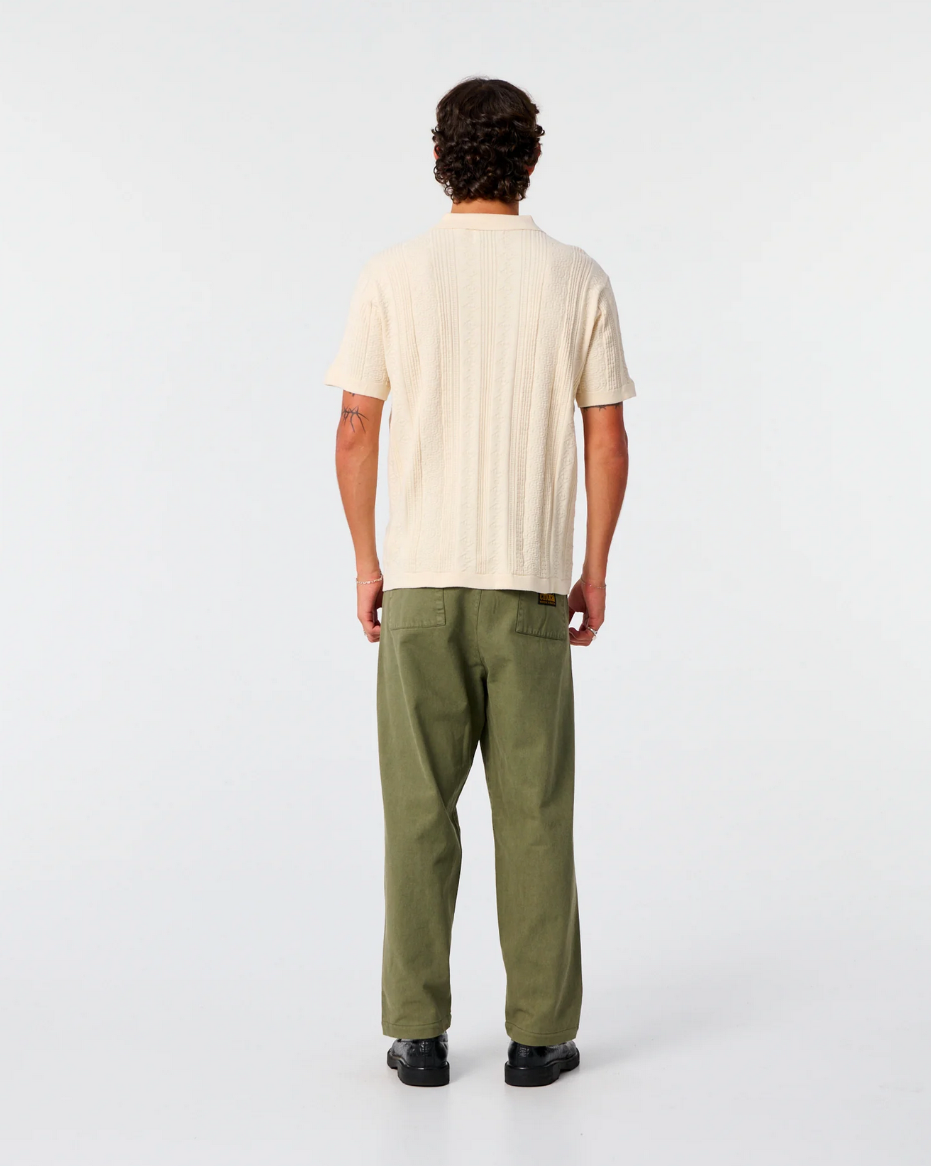 RAILS KNIT POLO | ECRU