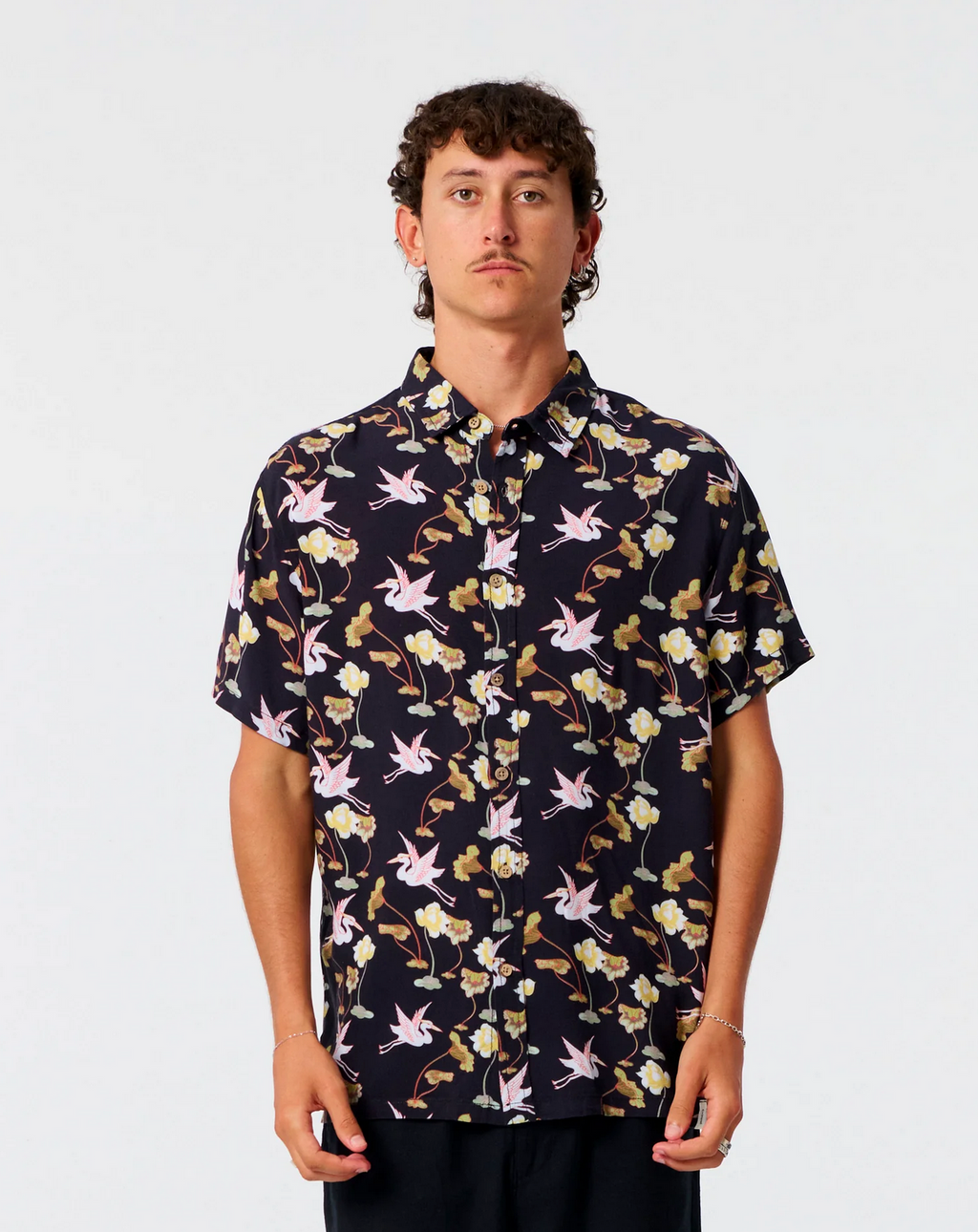 LILYPAD SS SHIRT | VINTAGE BLACK